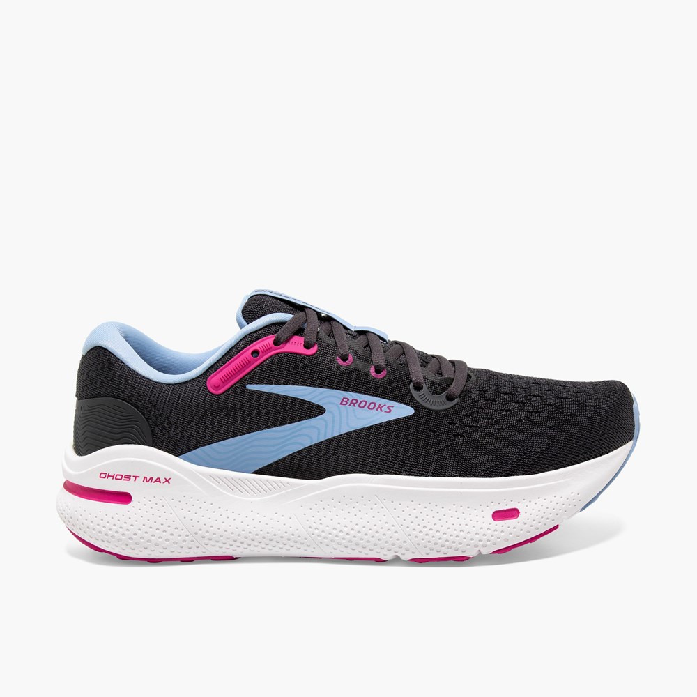 Chaussure Running Brooks Ghost Max Grise Bleu Rouge Femme | THO-8879699